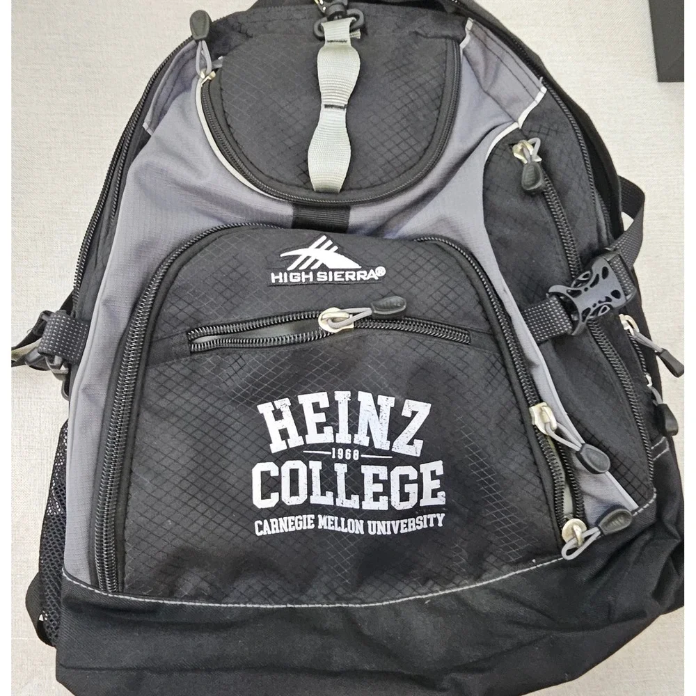 High Sierra Backpack Heinz College Carnegie Mellon University Black 8051-68BK